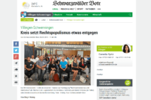 Schwarzwald-Baar-Kreis stellt sich dem Rechtsextremismus entgegen